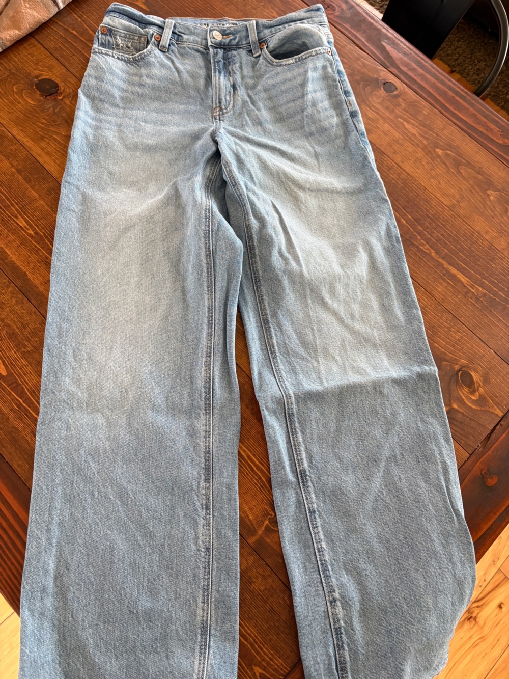 American Eagle Outfitters Light Blue Straight Jeans